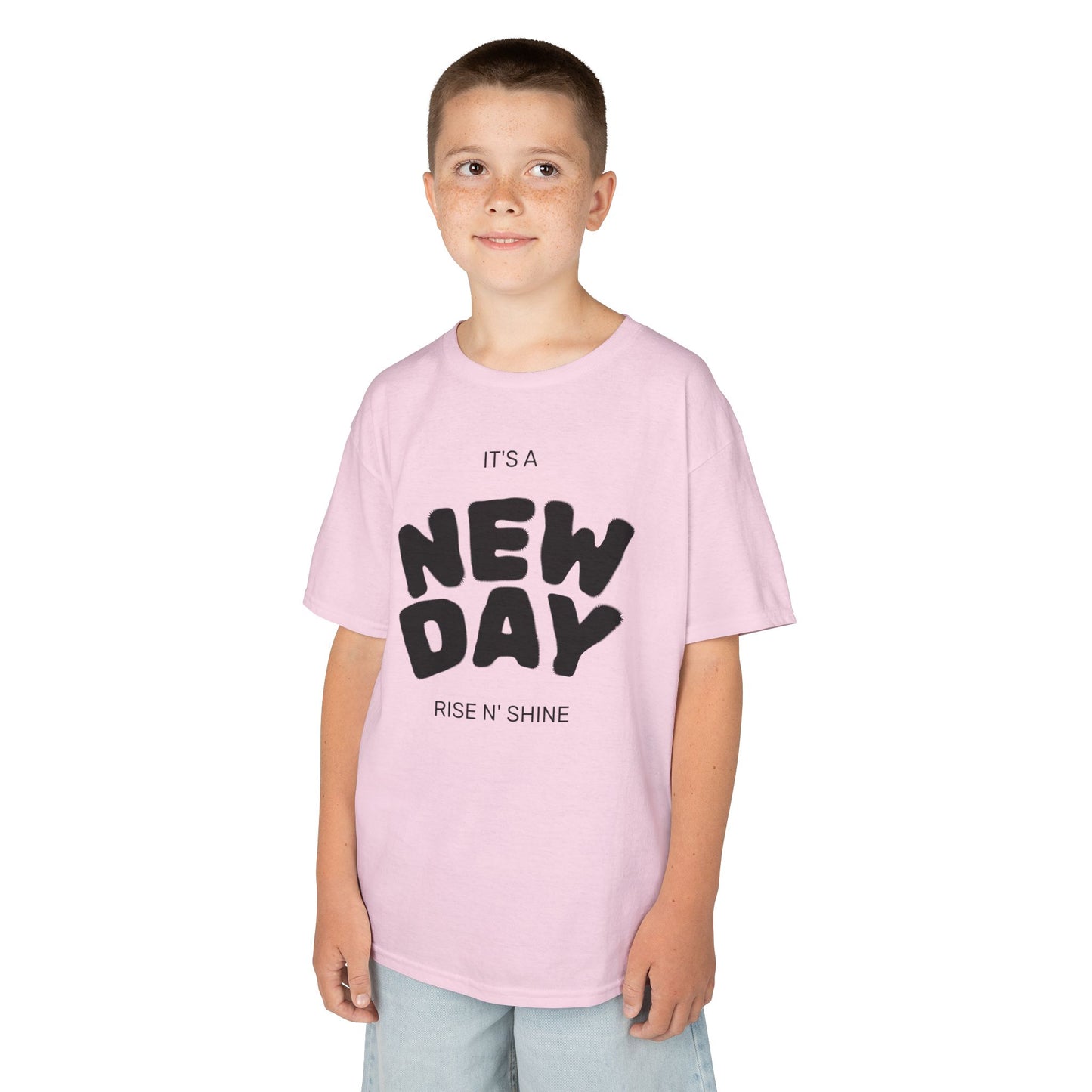 “It’s a New Day” Kids T-Shirt – Soft Cotton Tee for Slime Lovers, Playful Kids, Birthday Gift & Everyday Wear