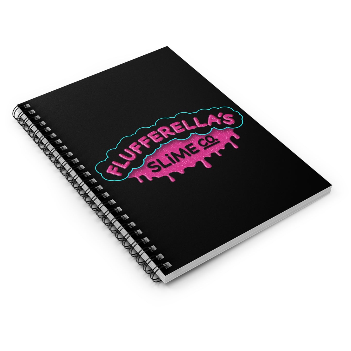 Flufferella's Slime Co. Spiral Notebook - Fun & Funky Ruled Lines