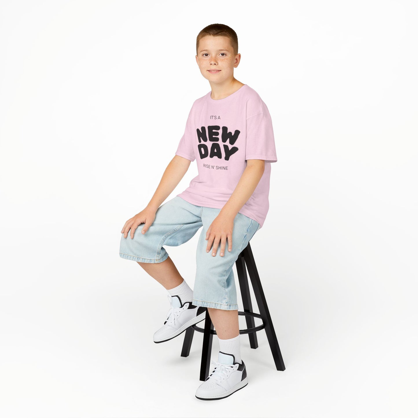 “It’s a New Day” Kids T-Shirt – Soft Cotton Tee for Slime Lovers, Playful Kids, Birthday Gift & Everyday Wear