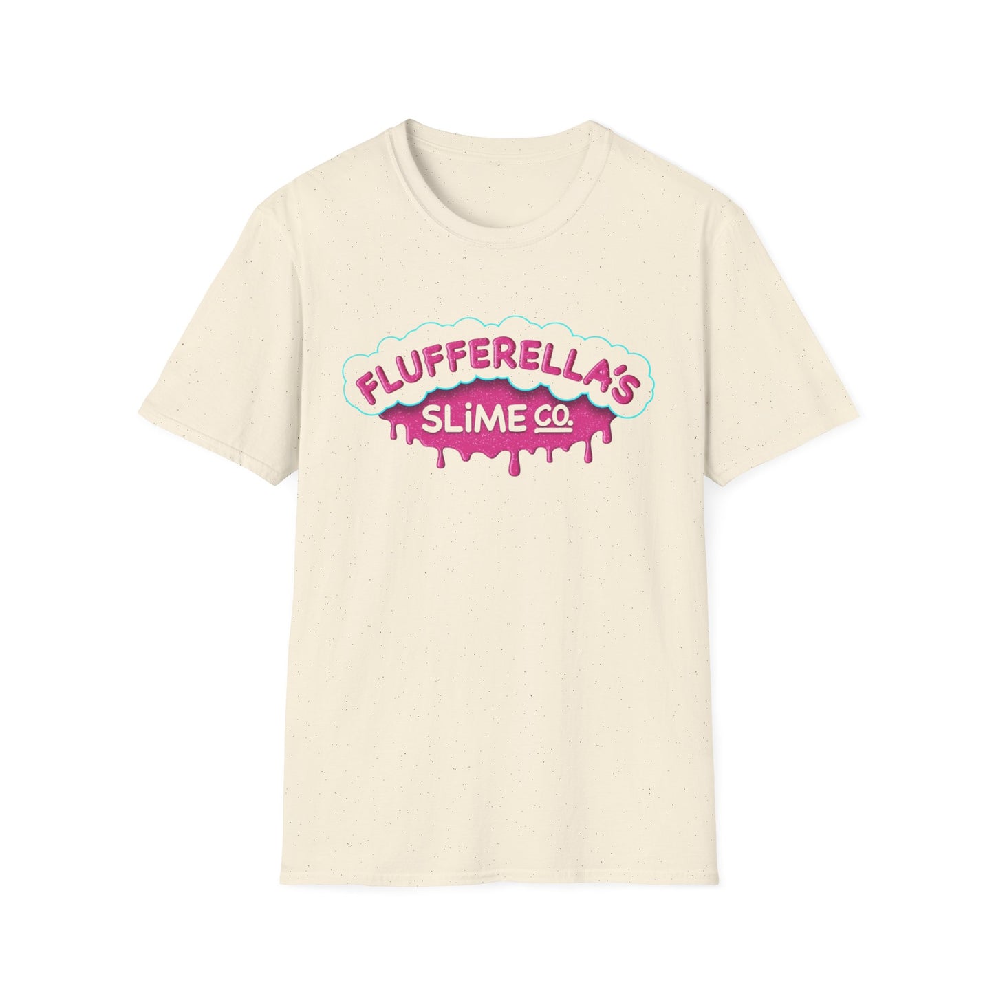 Flufferella's Slime Co Unisex Softstyle T-Shirt – Fun & Colorful Graphic Tee for Kids, Teens & Slime Lovers