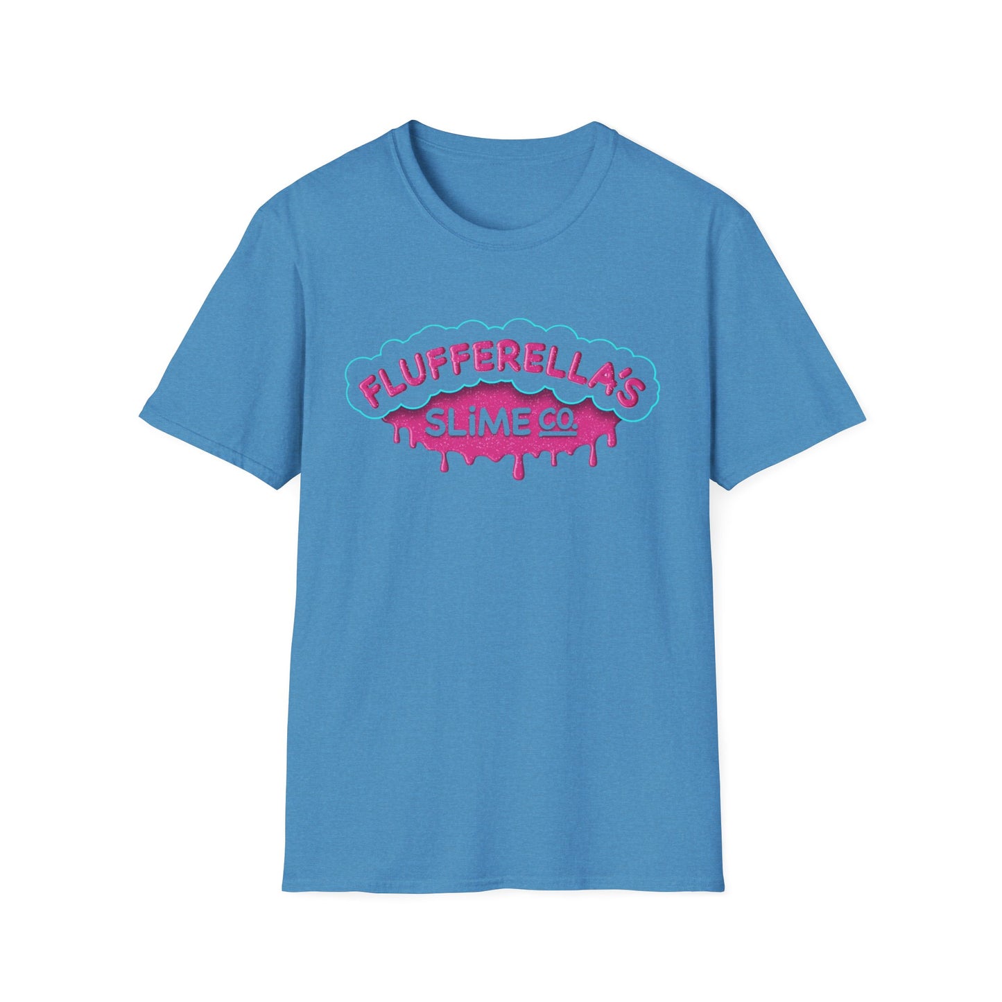 Flufferella's Slime Co Unisex Softstyle T-Shirt – Fun & Colorful Graphic Tee for Kids, Teens & Slime Lovers
