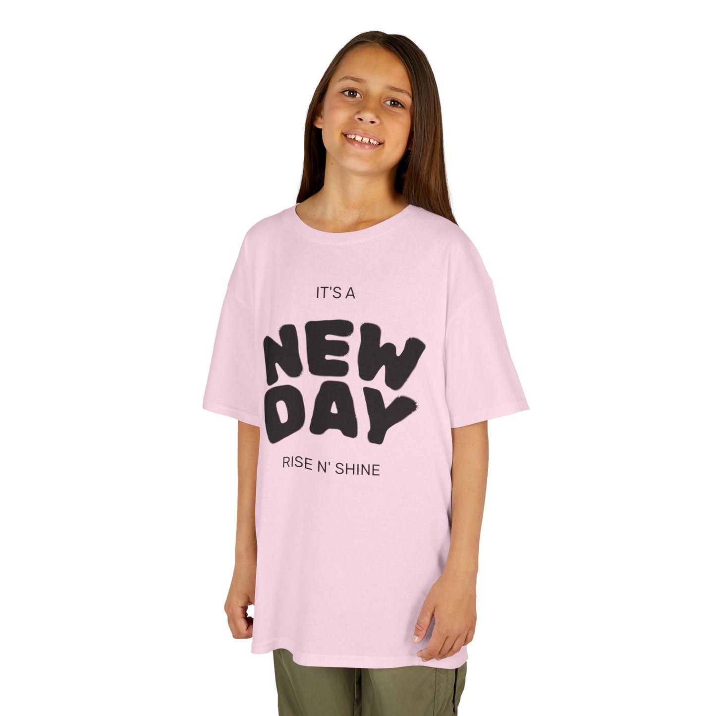 “It’s a New Day” Kids T-Shirt – Soft Cotton Tee for Slime Lovers, Playful Kids, Birthday Gift & Everyday Wear