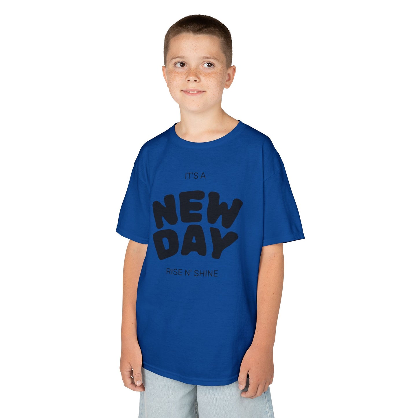 “It’s a New Day” Kids T-Shirt – Soft Cotton Tee for Slime Lovers, Playful Kids, Birthday Gift & Everyday Wear