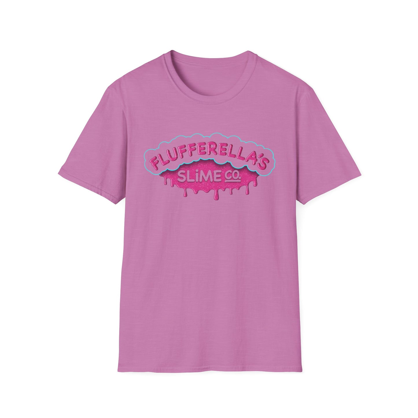 Flufferella's Slime Co Unisex Softstyle T-Shirt – Fun & Colorful Graphic Tee for Kids, Teens & Slime Lovers