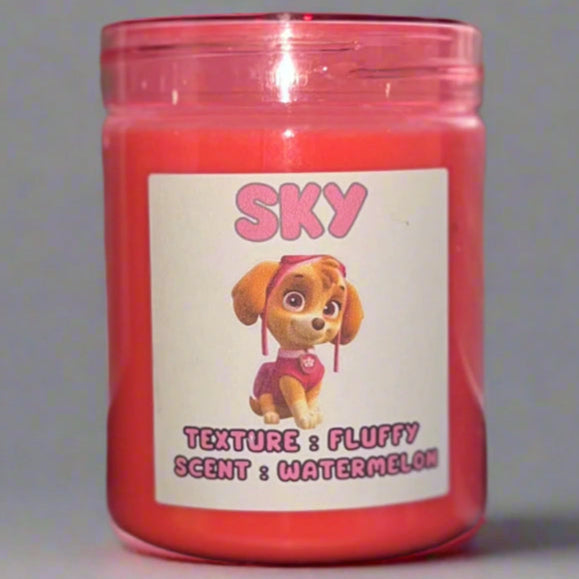 Sky Watermelon Scented Fluffy Slime (8oz)