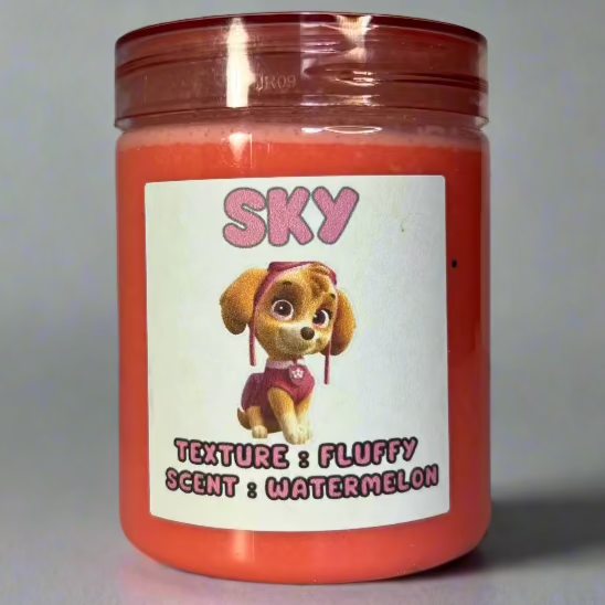 Sky Watermelon Scented Fluffy Slime (8oz)