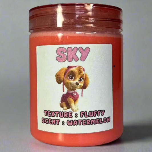 Sky Watermelon Scented Fluffy Slime (8oz)
