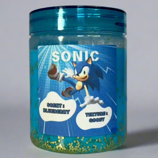 Sonic Blueberry Scented Gooey Slime (8oz)
