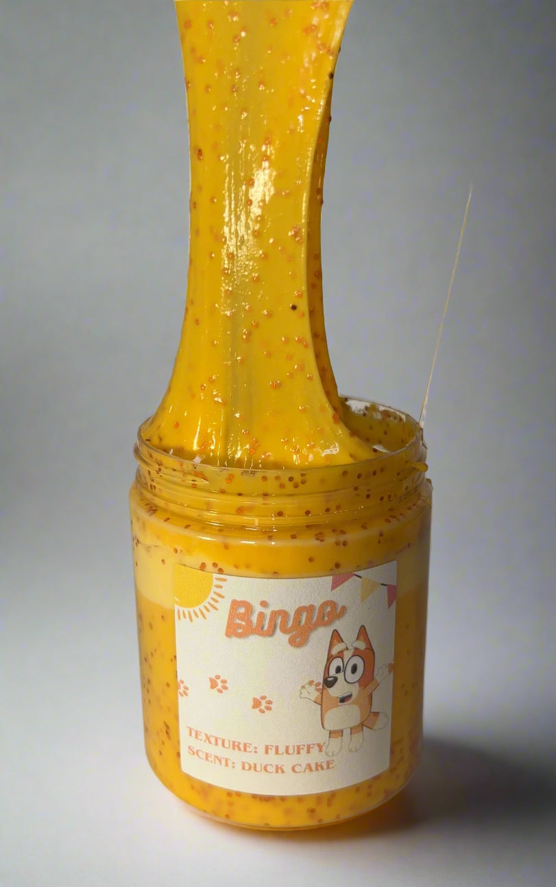 Bingo Duck Cake Scented Fluffy Slime (8oz)