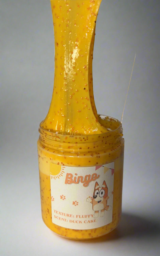 Bingo Duck Cake Scented Fluffy Slime (8oz)