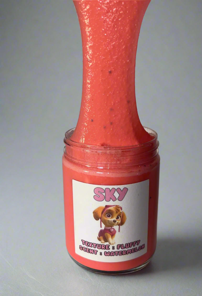 Sky Watermelon Scented Fluffy Slime (8oz)