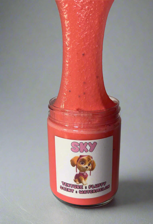 Sky Watermelon Scented Fluffy Slime (8oz)