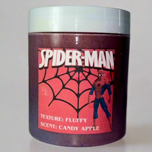 Spider-Man Candy Apple Scented Fluffy Slime (8oz)