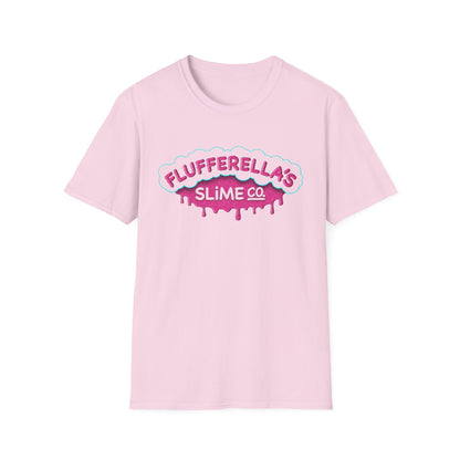 Flufferella's Slime Co Unisex Softstyle T-Shirt – Fun & Colorful Graphic Tee for Kids, Teens & Slime Lovers