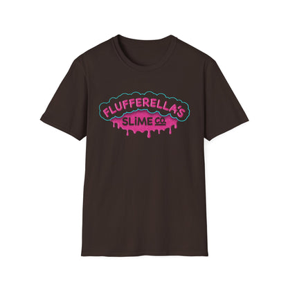 Flufferella's Slime Co Unisex Softstyle T-Shirt – Fun & Colorful Graphic Tee for Kids, Teens & Slime Lovers