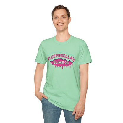 Flufferella's Slime Co Unisex Softstyle T-Shirt – Fun & Colorful Graphic Tee for Kids, Teens & Slime Lovers