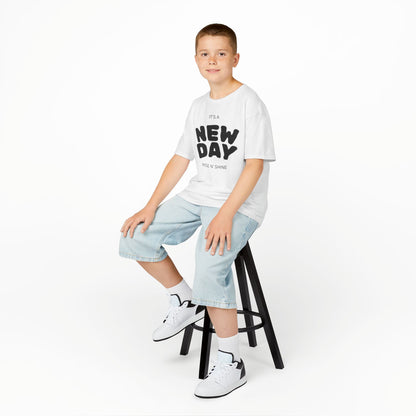 “It’s a New Day” Kids T-Shirt – Soft Cotton Tee for Slime Lovers, Playful Kids, Birthday Gift & Everyday Wear