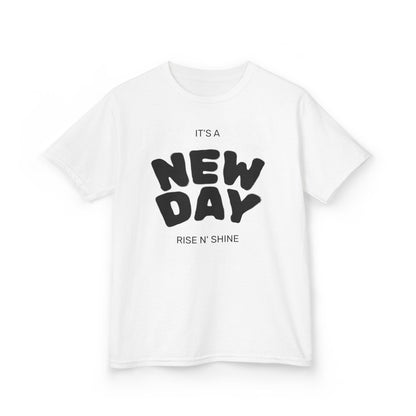 “It’s a New Day” Kids T-Shirt – Soft Cotton Tee for Slime Lovers, Playful Kids, Birthday Gift & Everyday Wear