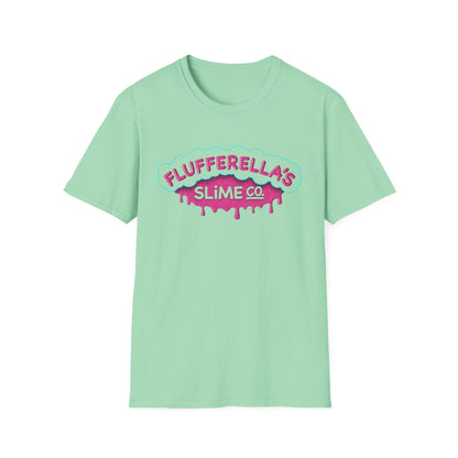 Flufferella's Slime Co Unisex Softstyle T-Shirt – Fun & Colorful Graphic Tee for Kids, Teens & Slime Lovers