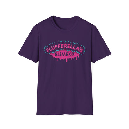 Flufferella's Slime Co Unisex Softstyle T-Shirt – Fun & Colorful Graphic Tee for Kids, Teens & Slime Lovers