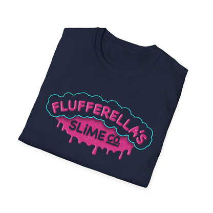 Flufferella's Slime Co Unisex Softstyle T-Shirt – Fun & Colorful Graphic Tee for Kids, Teens & Slime Lovers