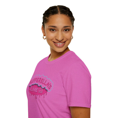 Flufferella's Slime Co Unisex Softstyle T-Shirt – Fun & Colorful Graphic Tee for Kids, Teens & Slime Lovers