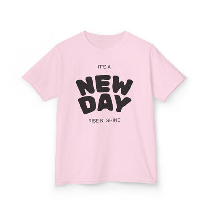 “It’s a New Day” Kids T-Shirt – Soft Cotton Tee for Slime Lovers, Playful Kids, Birthday Gift & Everyday Wear