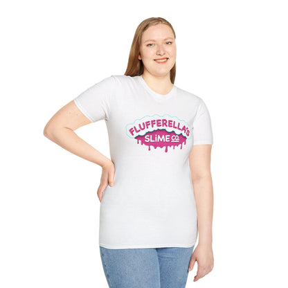 Flufferella's Slime Co Unisex Softstyle T-Shirt – Fun & Colorful Graphic Tee for Kids, Teens & Slime Lovers