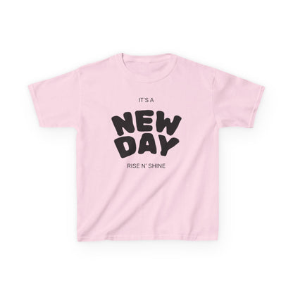 “It’s a New Day” Kids T-Shirt – Soft Cotton Tee for Slime Lovers, Playful Kids, Birthday Gift & Everyday Wear