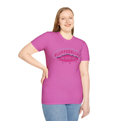 Flufferella's Slime Co Unisex Softstyle T-Shirt – Fun & Colorful Graphic Tee for Kids, Teens & Slime Lovers