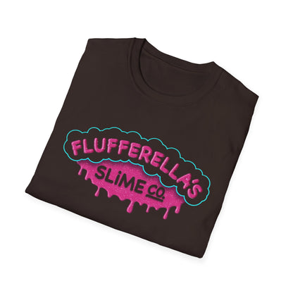 Flufferella's Slime Co Unisex Softstyle T-Shirt – Fun & Colorful Graphic Tee for Kids, Teens & Slime Lovers
