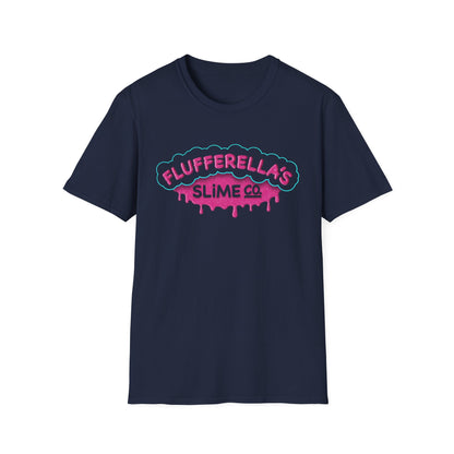 Flufferella's Slime Co Unisex Softstyle T-Shirt – Fun & Colorful Graphic Tee for Kids, Teens & Slime Lovers