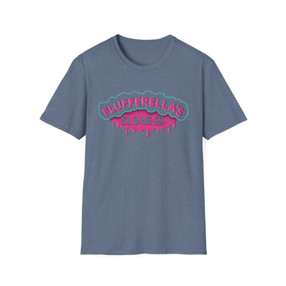 Flufferella's Slime Co Unisex Softstyle T-Shirt – Fun & Colorful Graphic Tee for Kids, Teens & Slime Lovers