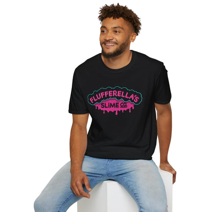 Flufferella's Slime Co Unisex Softstyle T-Shirt – Fun & Colorful Graphic Tee for Kids, Teens & Slime Lovers