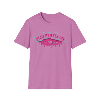 Flufferella's Slime Co Unisex Softstyle T-Shirt – Fun & Colorful Graphic Tee for Kids, Teens & Slime Lovers